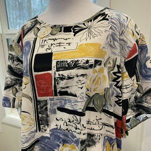 womens blouse sz 26w Kathy Lee Plus short sleeve light wight